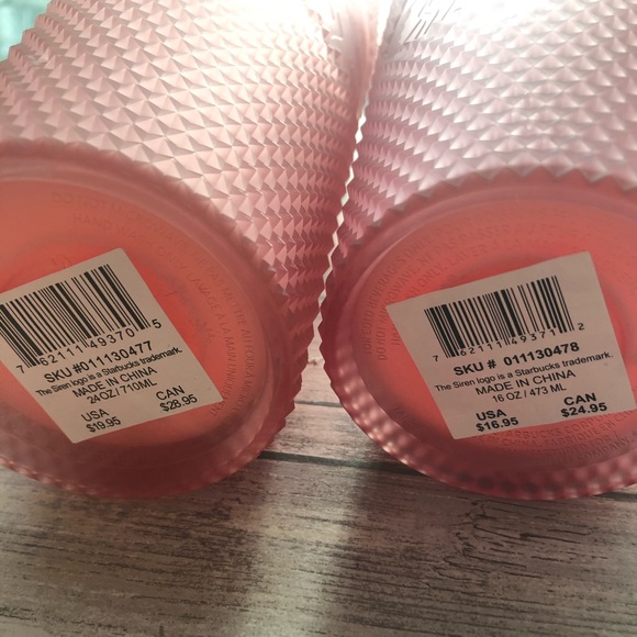Starbucks 2022 Valentine’s Day Studded Jelly Pink Lemonade Set - Picture 6 of 6